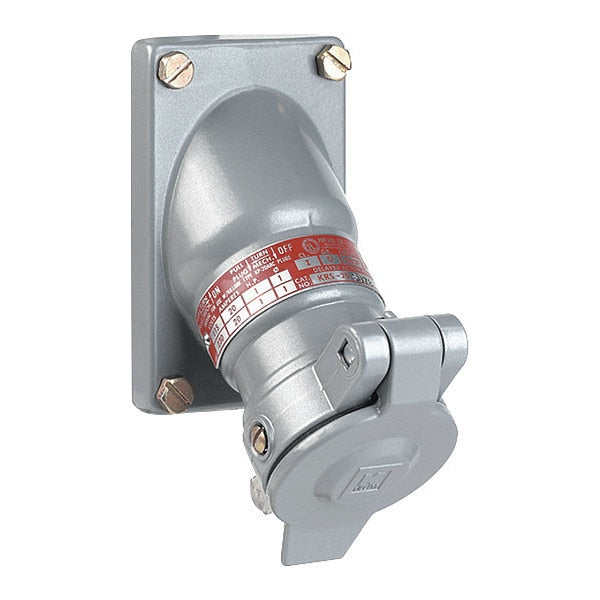 Pin and Sleeve Receptacle, 120VAC, 20A