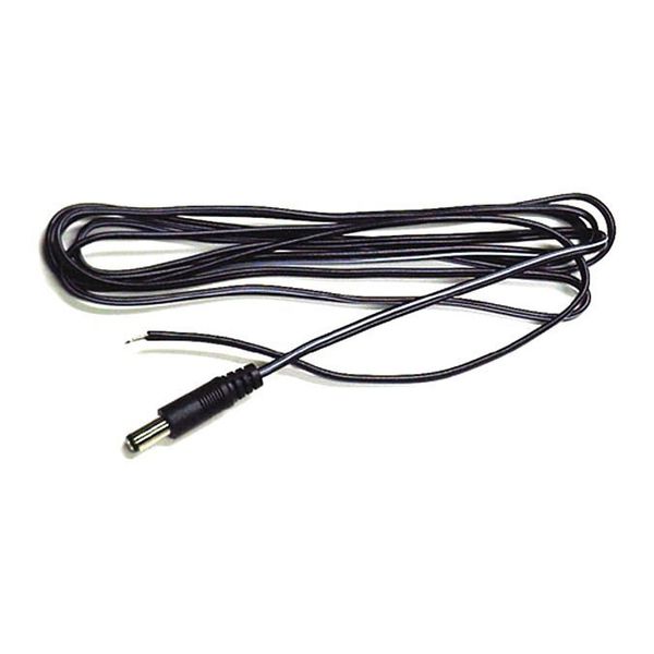 Flying Power Lead, Rubber, 2.1mm Plug, Blk