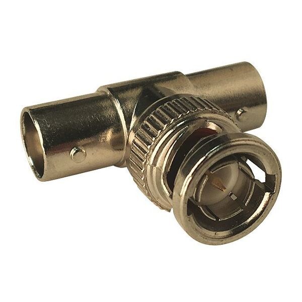 Coaxial T Connector, RG-6 Cable, PK100