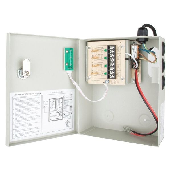 Power Supply, Output 12VDC, VA Rating 60