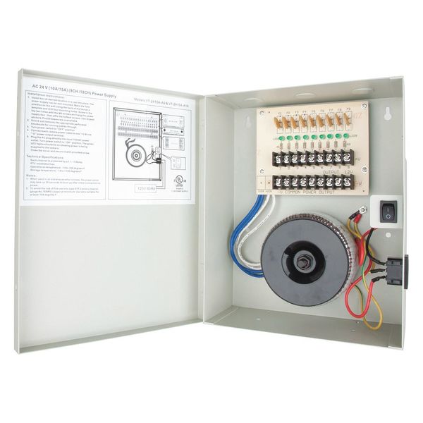 Power Supply, Output 24VAC, VA Rating 240