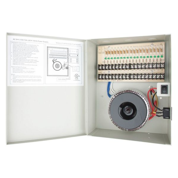 Power Supply, Output 24VAC, VA Rating 360