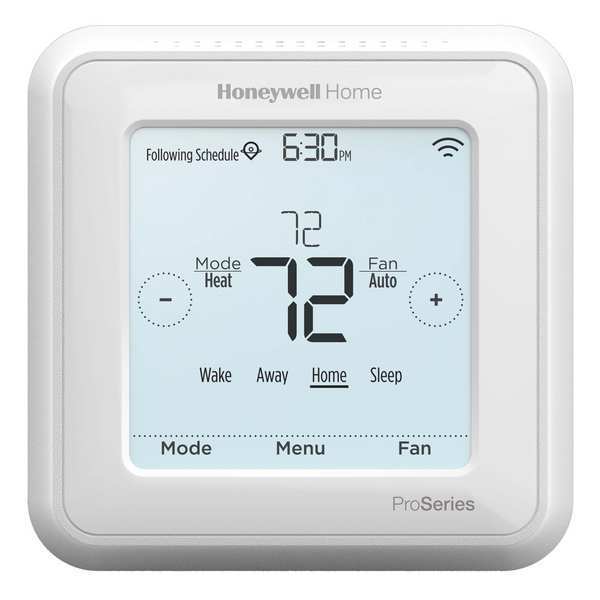 Programmable Thermostat, 7, 5-2, 5-1-1 Programs, 2 H 2 C, Wall Mount, Hardwired, 20/30VAC