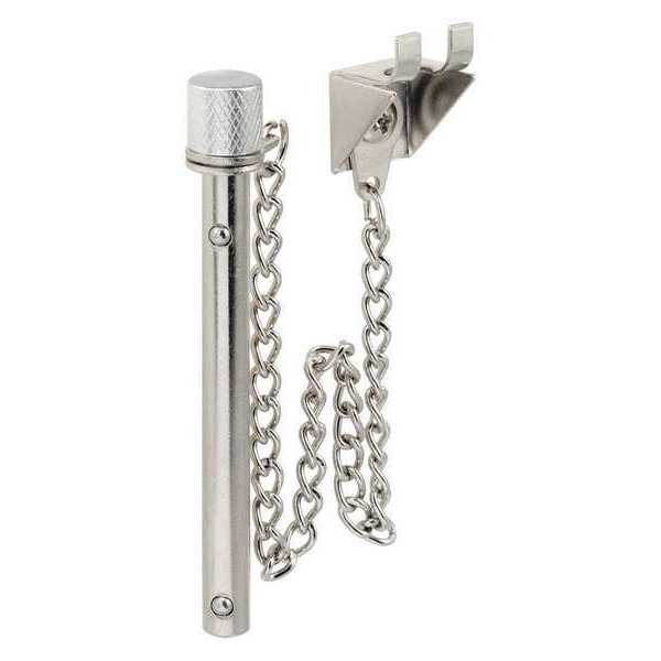 Sliding Door Lock, Pin Lock, Chrome Plated