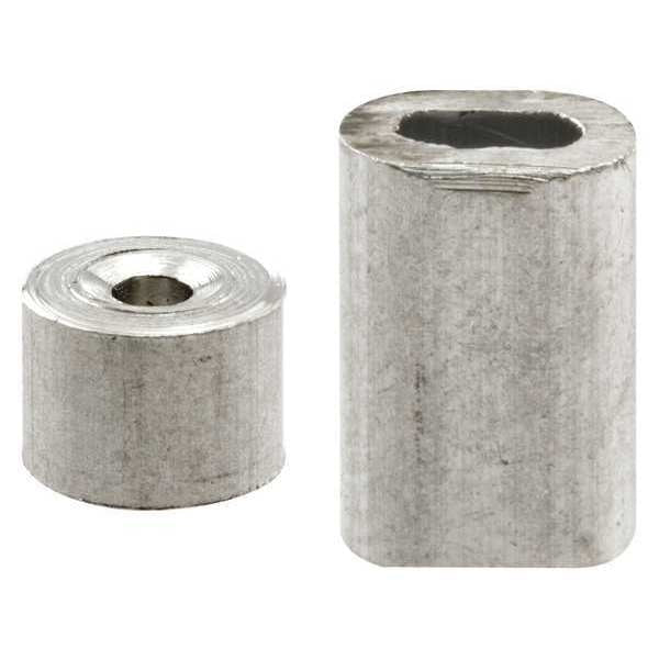 Ferrules Stops, Aluminum, Silver, PR