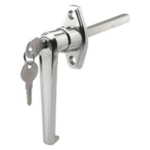Locking Handle, Zinc, Silver