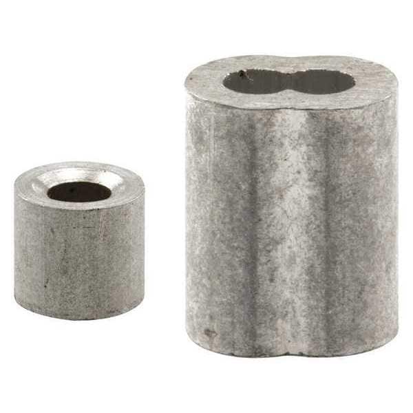 Ferrules Stops, Aluminum, Silver, PR