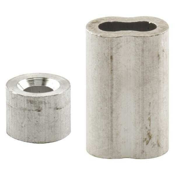 Ferrules Stops, Aluminum, Silver, PR