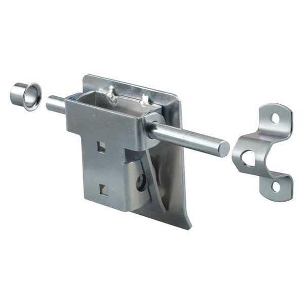 Slide Bolt, Manual Lever, Zinc, 1-5/16