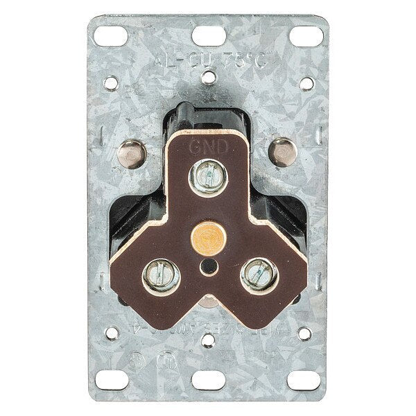 Receptacle, 30 A Amps, 125V AC, Flush Mount, Single Outlet, TT-30R, Black