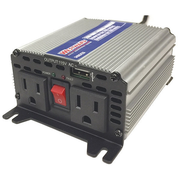Inverter, Aluminum Case, Modified Sine Wave Form, 200W Nominal Output, 115V AC Output Voltage