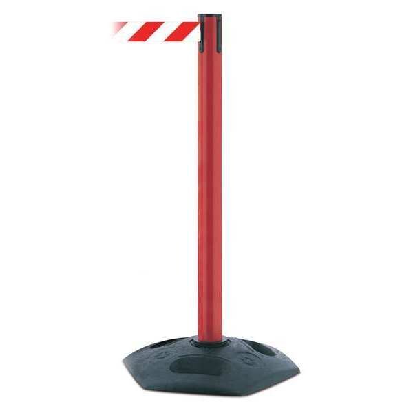 Barrier Post, PVC Post, Red Finish