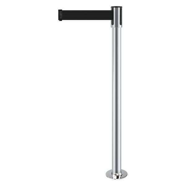 Barrier Post, Metal Post, Satin Chrome