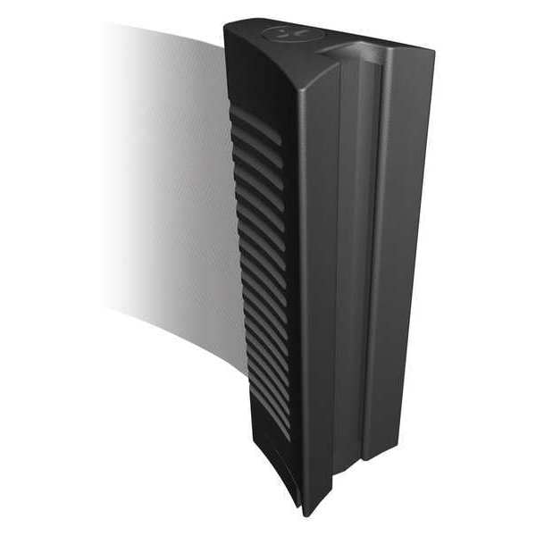 Standard Belt End, Black, Unfinished