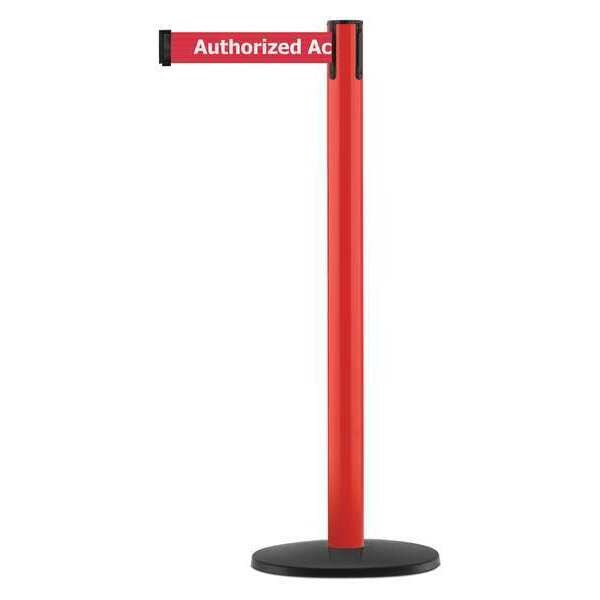 Barrier Post, Metal Post, Red Finish