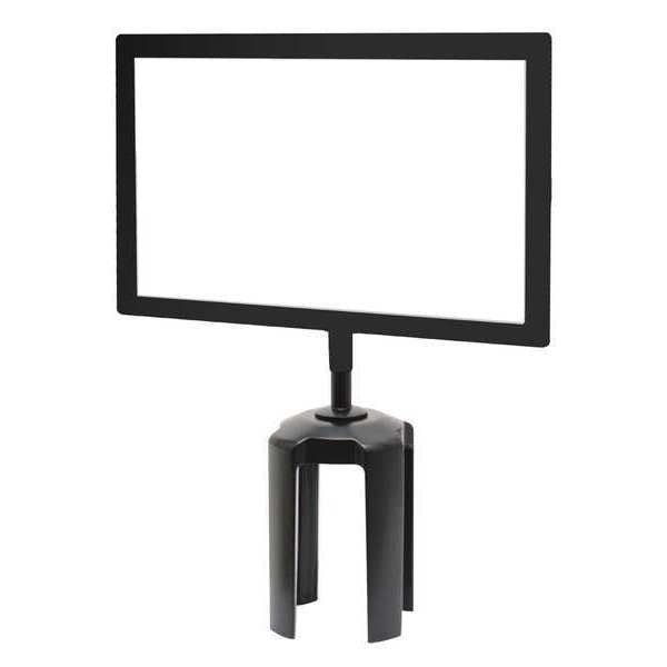 Sign Holder, Metal Post, Black Finish