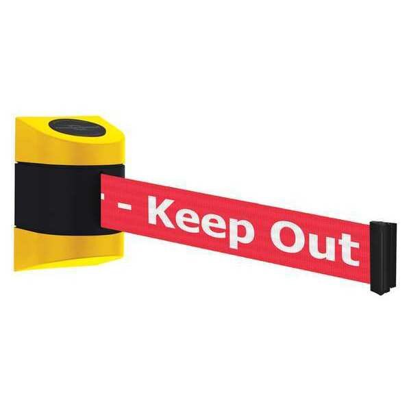 Barrier Post, Plastic Post, Yellow Finish