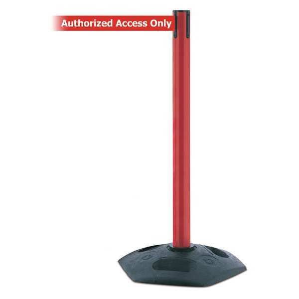 Barrier Post, PVC Post, Red Finish