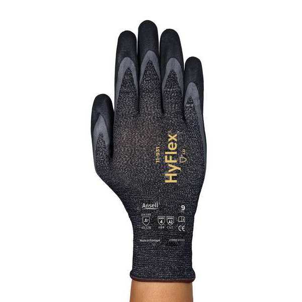 Cut Resistant Coated Gloves, A2 Cut Level, Foam Nitrile, 11, 1 PR