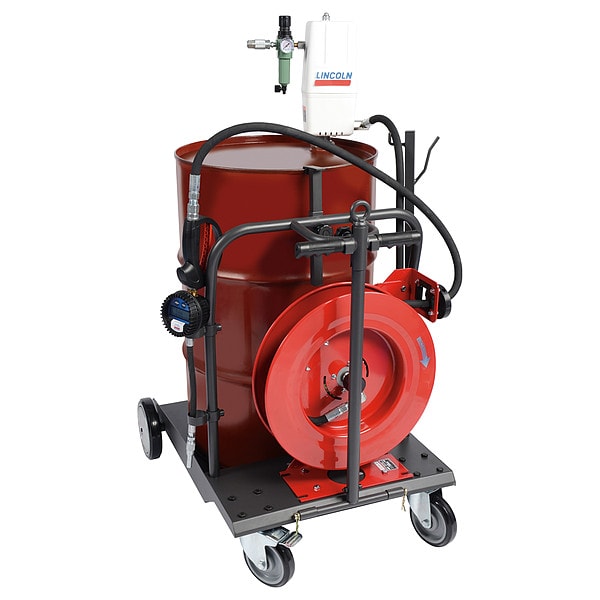 Portable Oil Pump with Gun, 30 ft. Hose