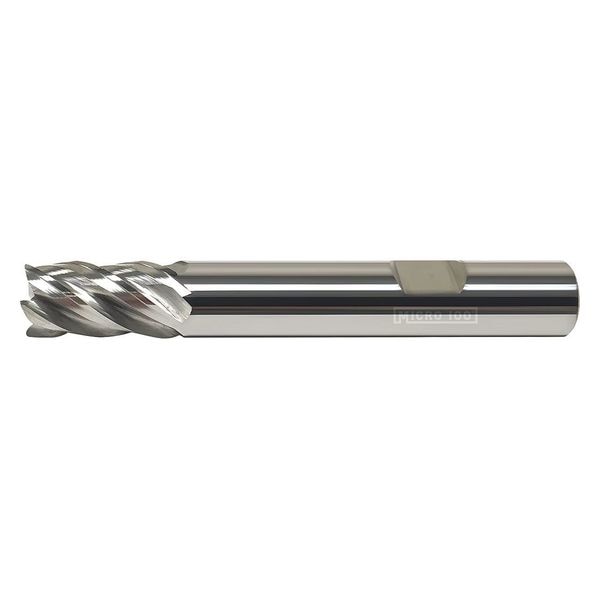 Corner Radius End Mill, Carbide, 4-1/2