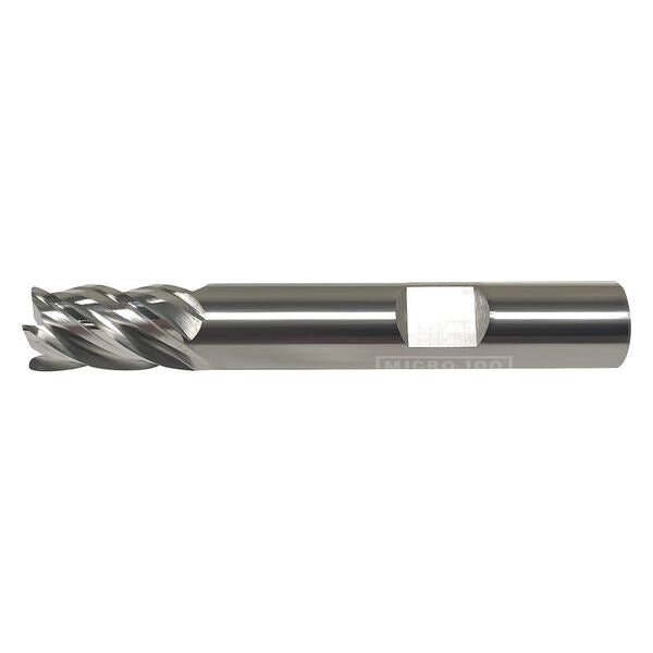 Corner Radius End Mill, Uncoated, 4