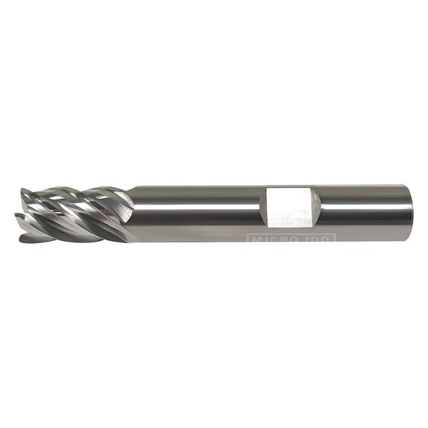 Corner Radius End Mill, Uncoated, 6