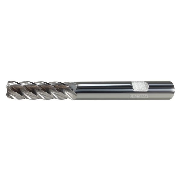 Corner Radius End Mill, Uncoated, 3