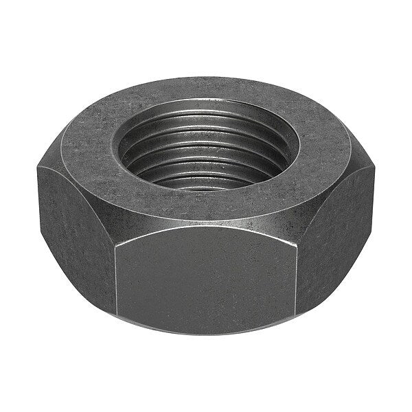 Hex Nut, M6-1.00, Steel, Class 12, Black Oxide, 5 mm Ht, 100 PK