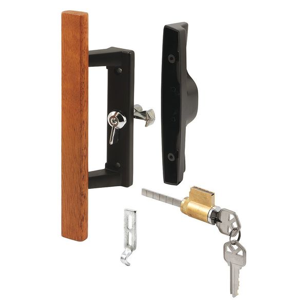 Patio Door Handle Set, Dull, 5/8