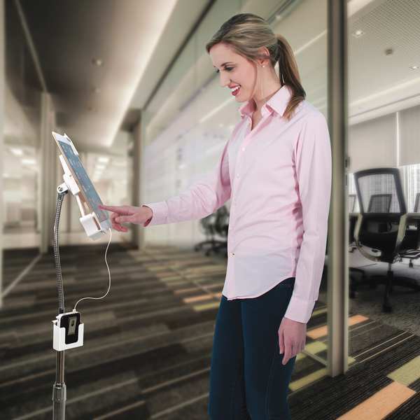 Tablet Gooseneck Floor Stand, 26