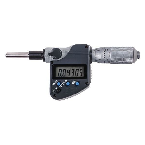 Digital Micrometer Head, Steel, IP65