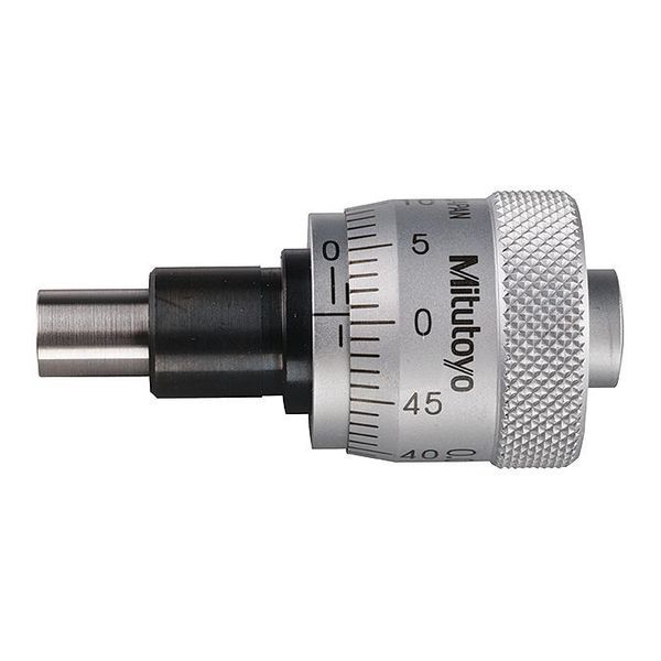 Micrometer Head, 0 to 6.5mm Range, Steel
