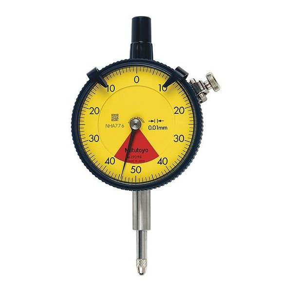 Dial Indicator, 0 to 0.8mm Range, yellow