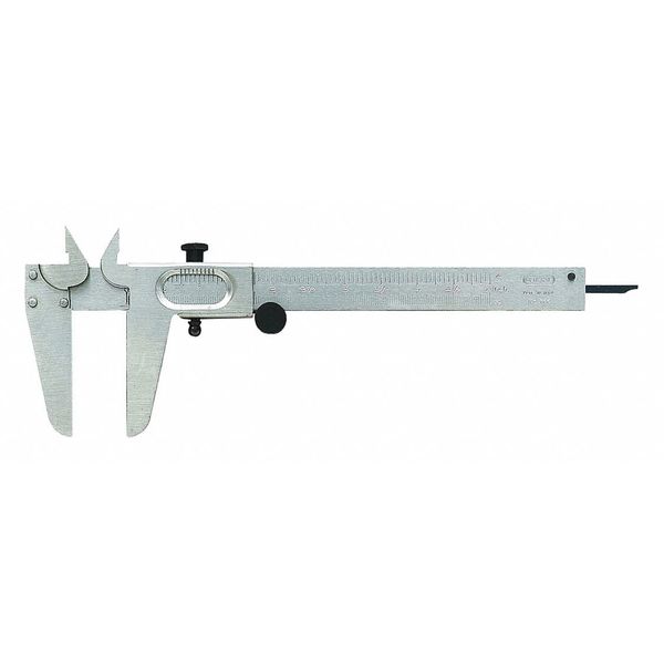 Vernier Caliper, Steel, 2-9/16