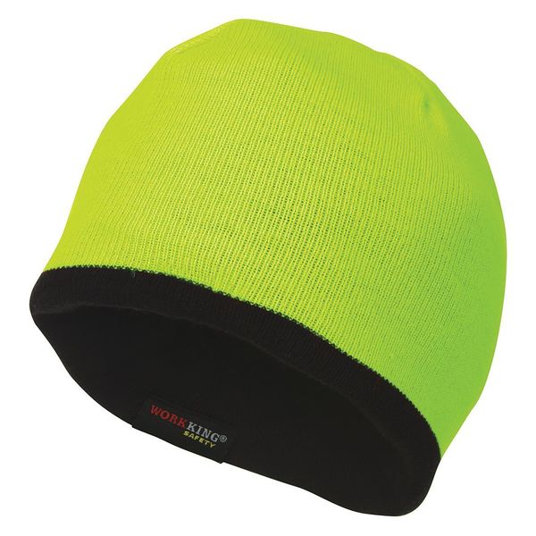 Beanie Cap, Fluorescent Green, Universal