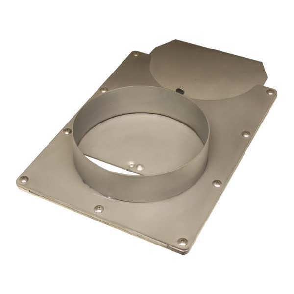 Manual Blastgate, 304 Stainless Steel, 23 in W, 17 in L