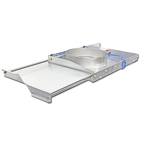 Auto Blastgate, Galvanized Steel, 16 9/16 in W, 28 3/16 in L
