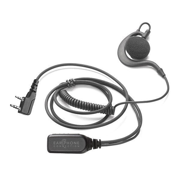 Light Duty Speaker Earhook Clip-On, Black