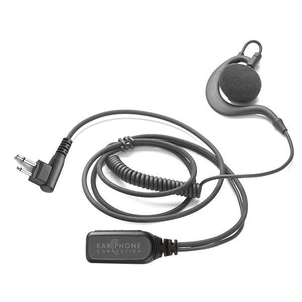 Light Duty Speaker Earhook Clip-On, Black
