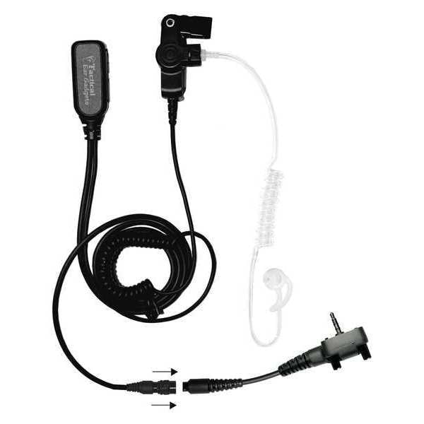 Long Tube Lapel Microphone, Black