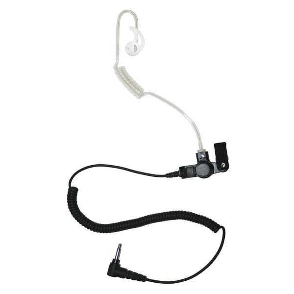 Long Tube Listen Only Earpiece, Black