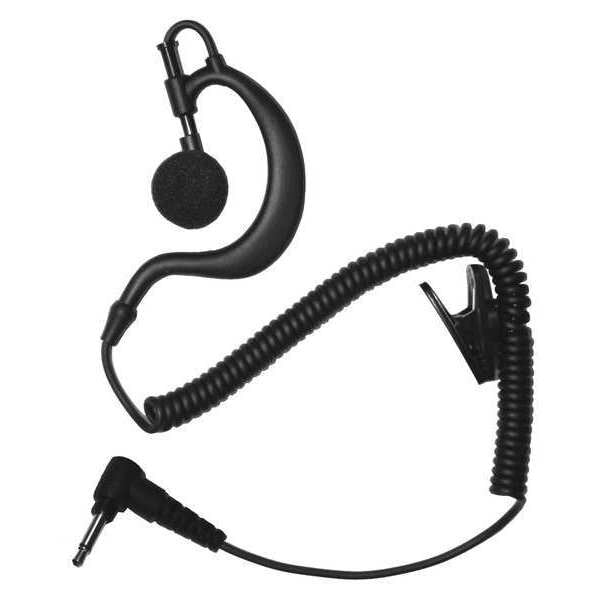 Earhook Listen Only Earpiece, Black