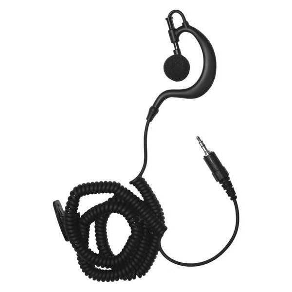 Earhook Listen Only Earpiece, Black