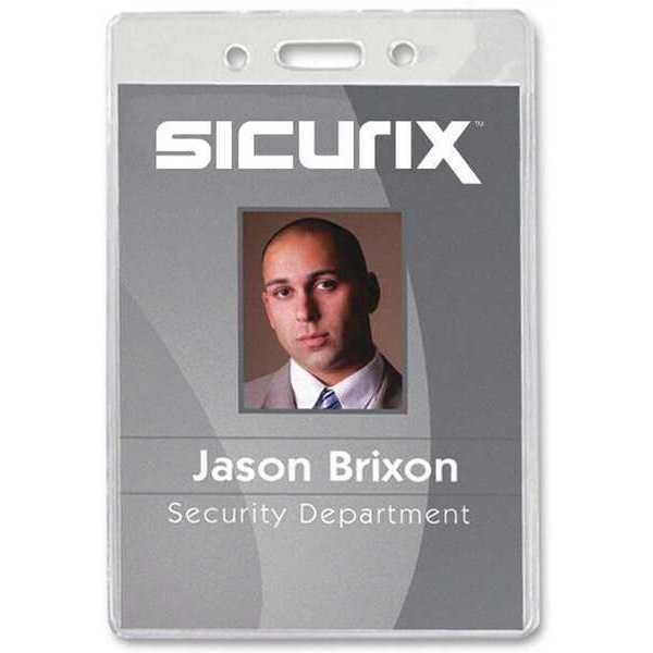 ID Badge Holder, Vertical, PK50