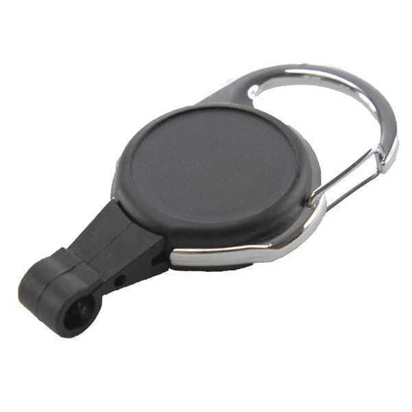 Badge Reel, Retractable, Blk, PK12