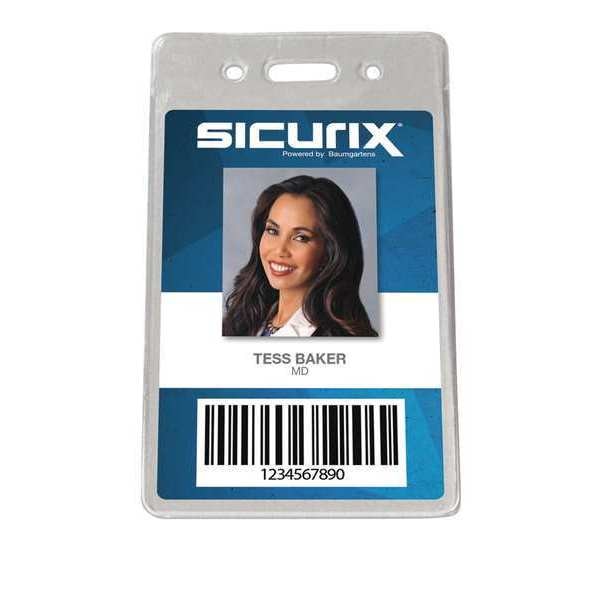 ID Badge Holder, Vertical, PK50