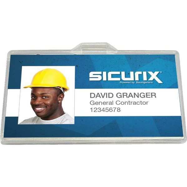 ID Badge Holder, Horizontal, PK100