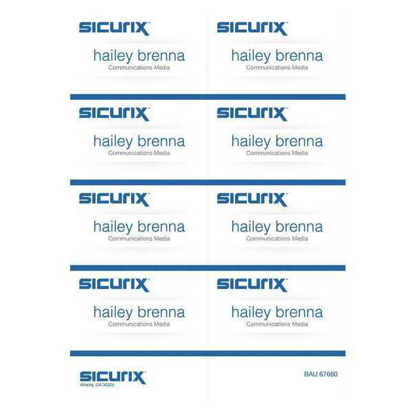 Replacement Badge, Color White, PK280