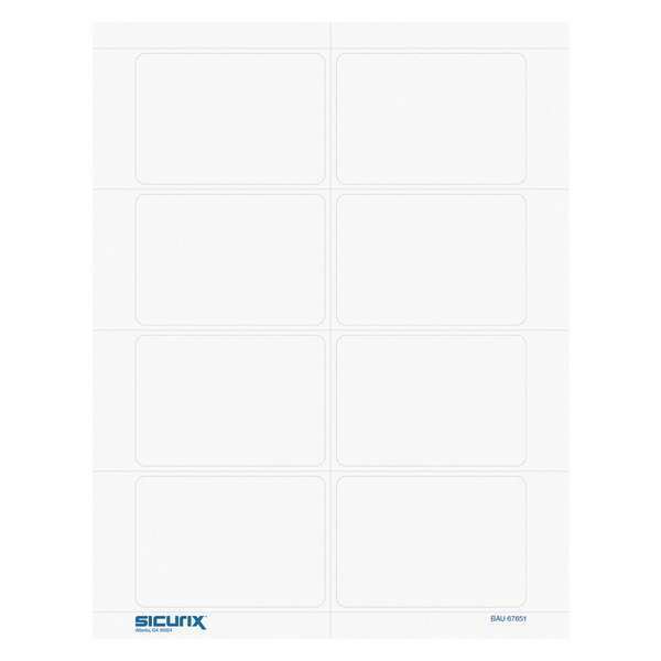 ID Adhesive Badge, Adhesive, PK200